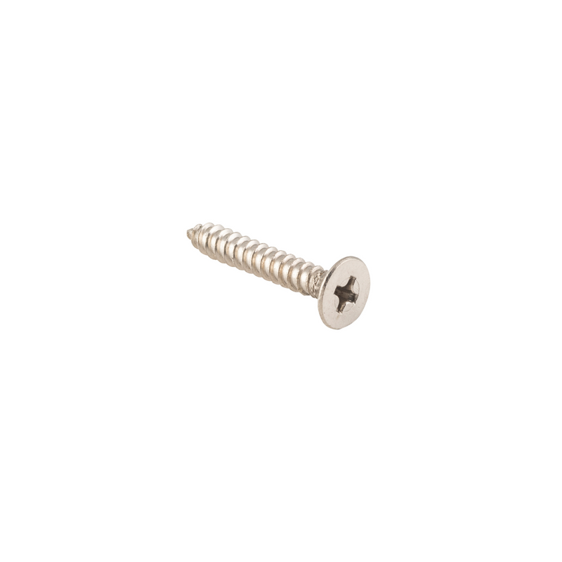 Screw - Hinge Satin Chrome 8g x 25mm (50 pack)