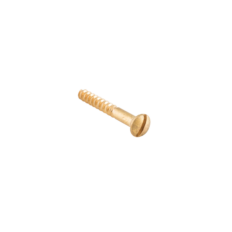 Screw - Domed Head Polished Brass 6g x 25mm (50 pack)