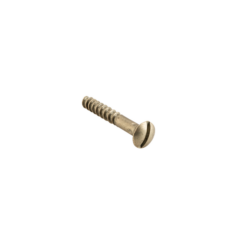 Screw - Domed Head Satin Brass 6g x 25mm (50 pack)