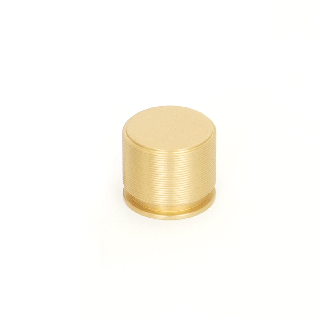 Sussex Solid Brass Lined Knob Brushed Satin Brass 35mm