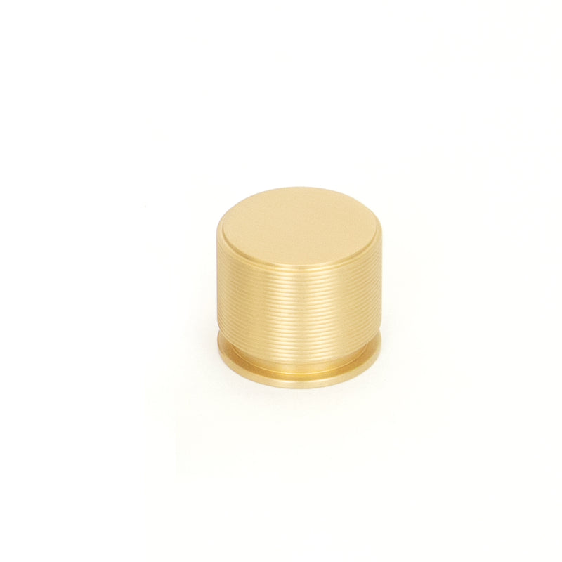 Sussex Solid Brass Lined Knob Brushed Satin Brass 35mm