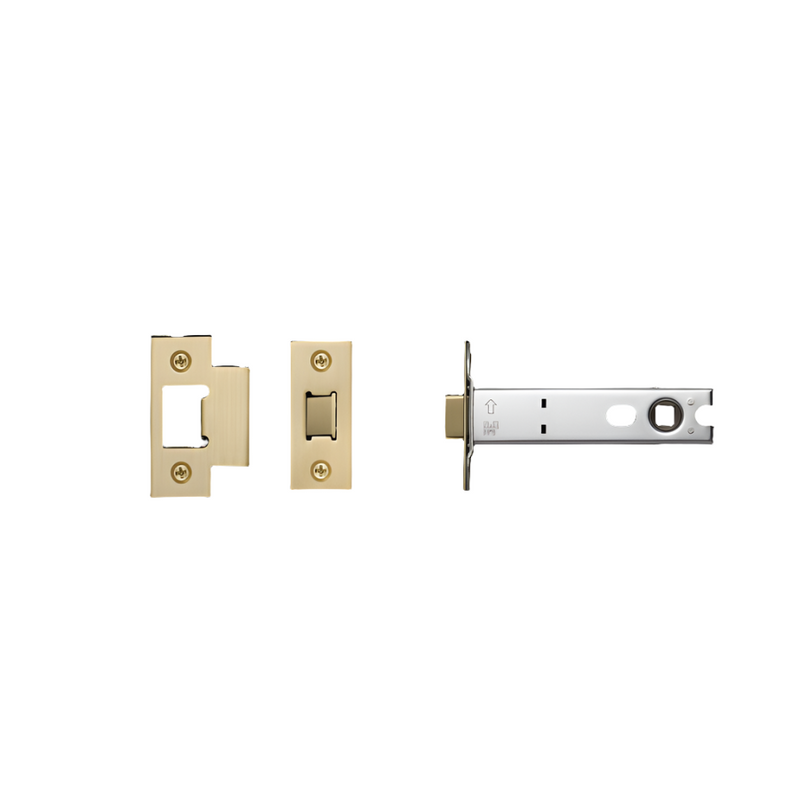 Tubular Latch / Door Knob / 82mm / Brass