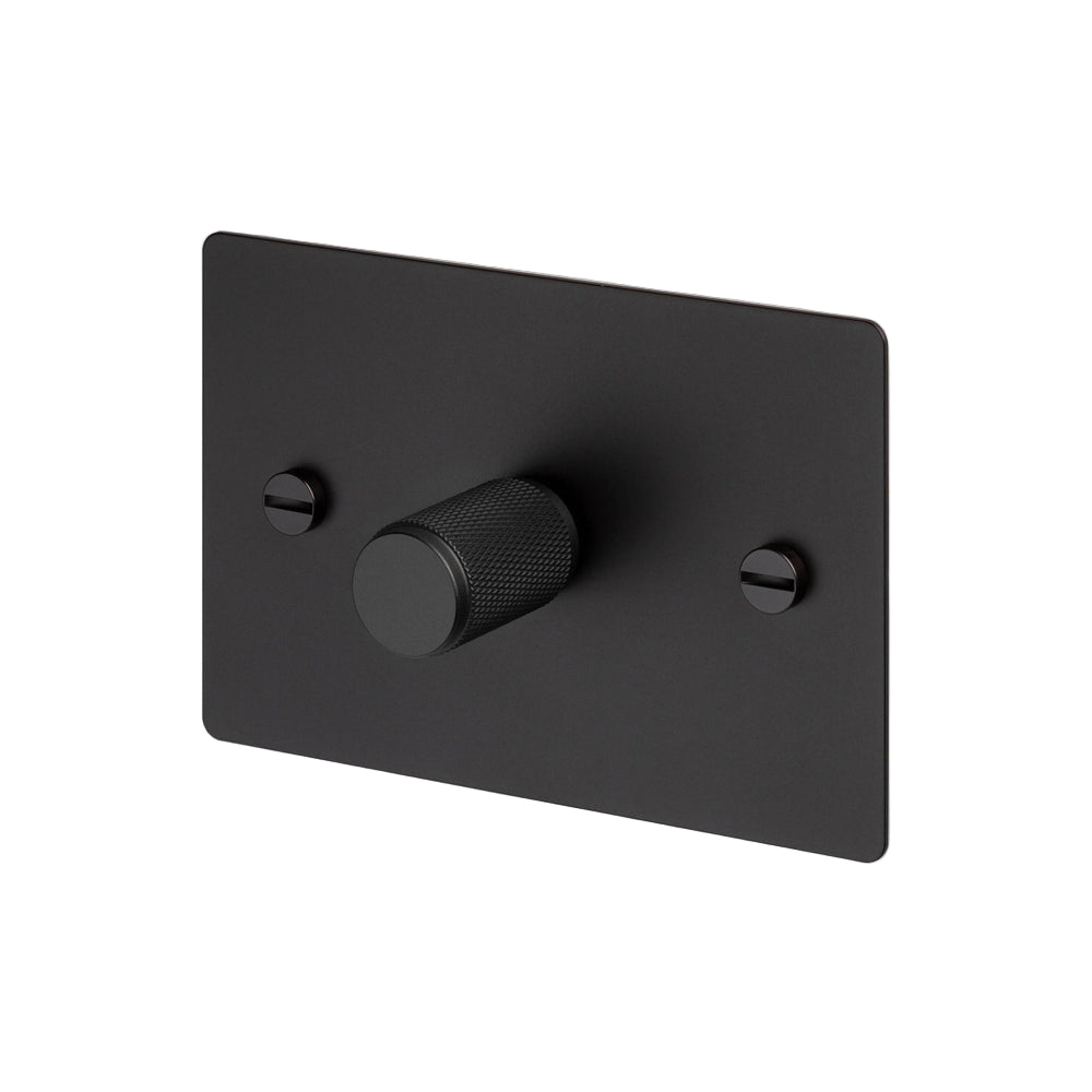 1G Dimmer / Horizontal / 100W / Cross / Black