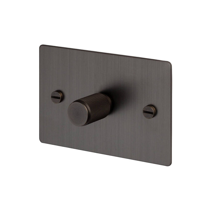 1G Dimmer / Horizontal / 250W Retractive / Cross / Smoked Bronze