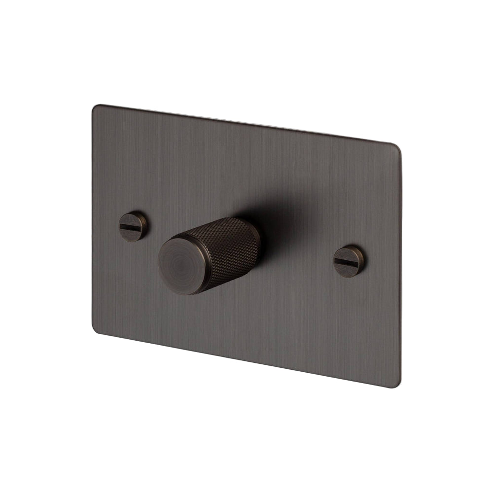 1G Dimmer / Horizontal / 100W / Cross / Smoked Bronze