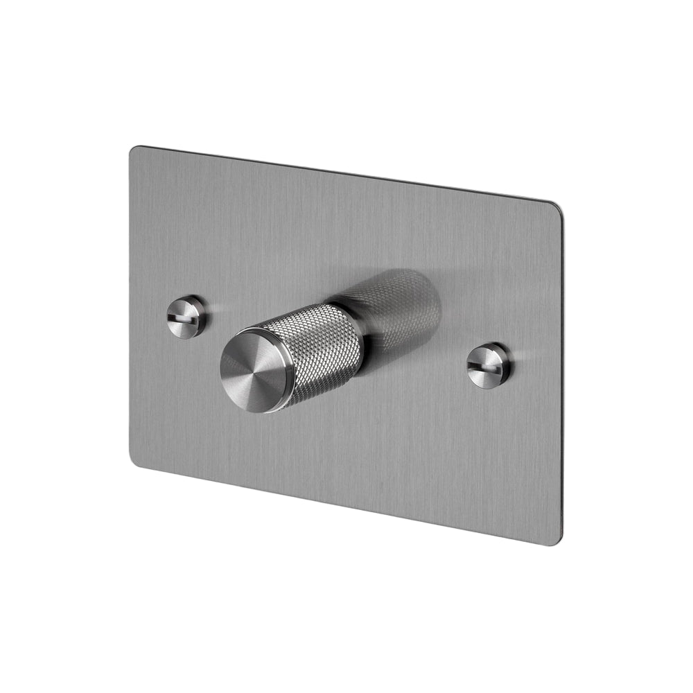 1G Dimmer / Horizontal / 100W / Cross / Steel