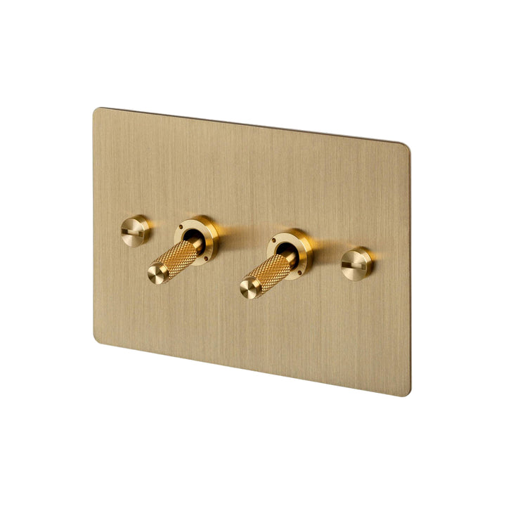 2G Toggle / Horizontal / 2-Way / Cross / Brass