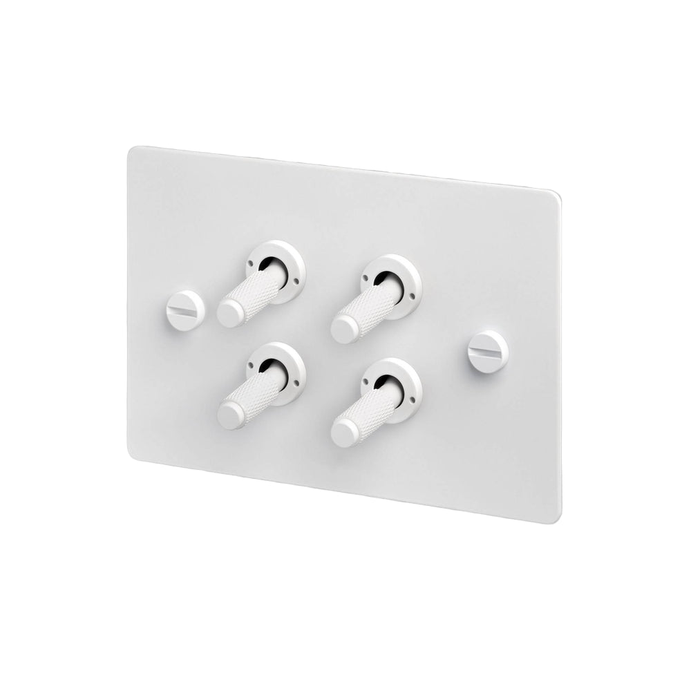 4G Toggle / Horizontal / 2-Way / Cross / White