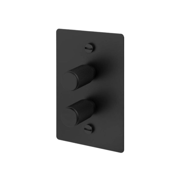 2G Dimmer / Vertical / 100W / Cross / Black