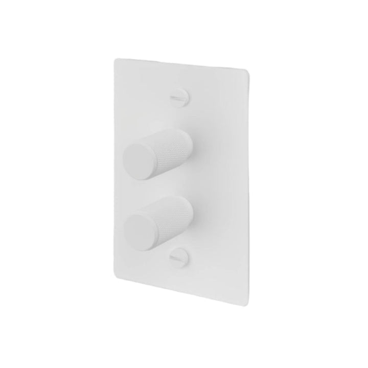 2G Dimmer / Vertical / 100W / Cross / White