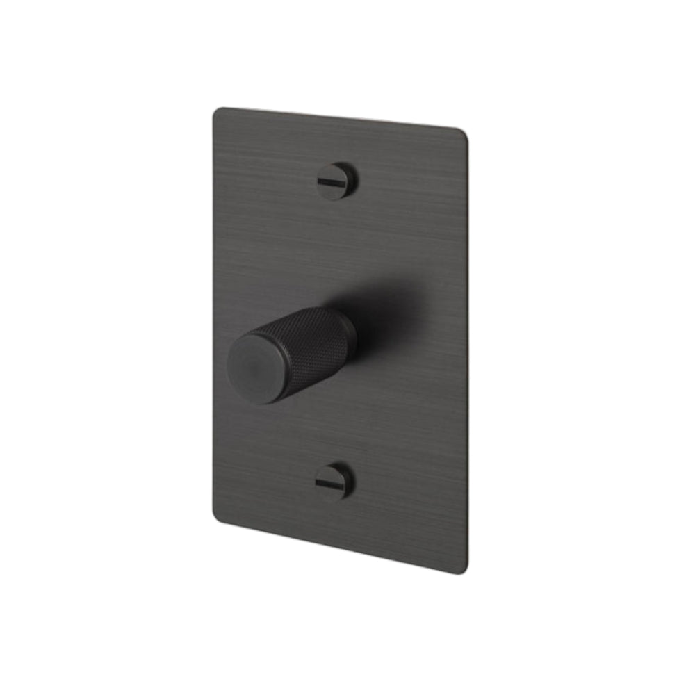 1G Dimmer / Vertical / 100W / Cross / Smoked Bronze