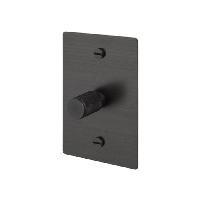 1G Dimmer / Vertical / 100W / Cross / Smoked Bronze