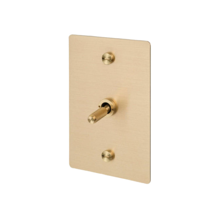 1G Toggle / Vertical / Retractive / Cross / Brass