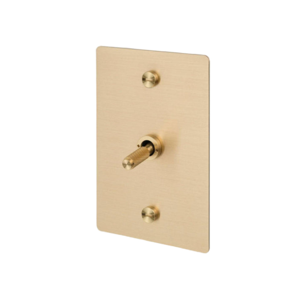 1G Toggle / Vertical / 3-Way / Cross / Brass