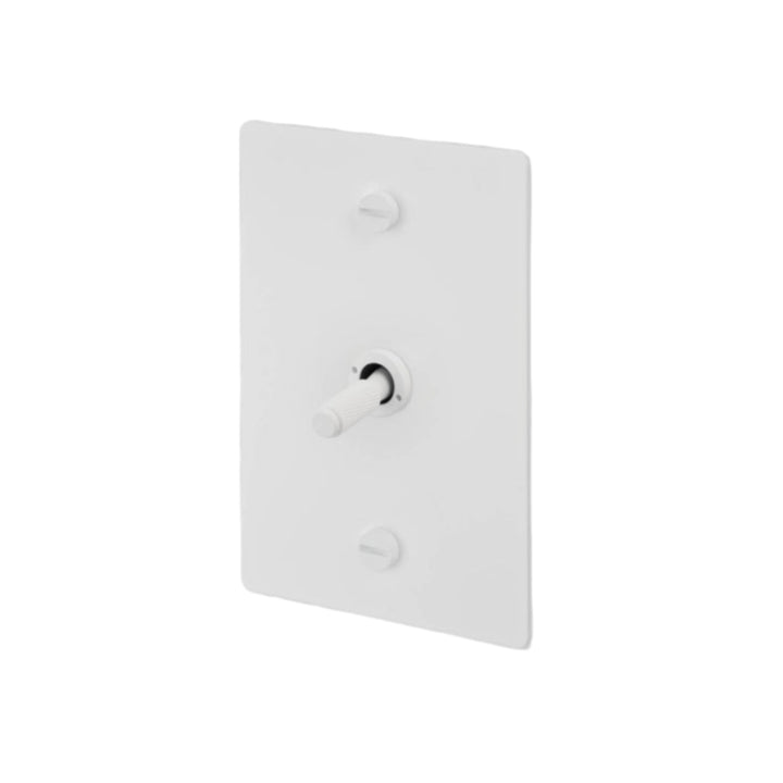 1G Toggle / Vertical / 2-Way / Cross / White