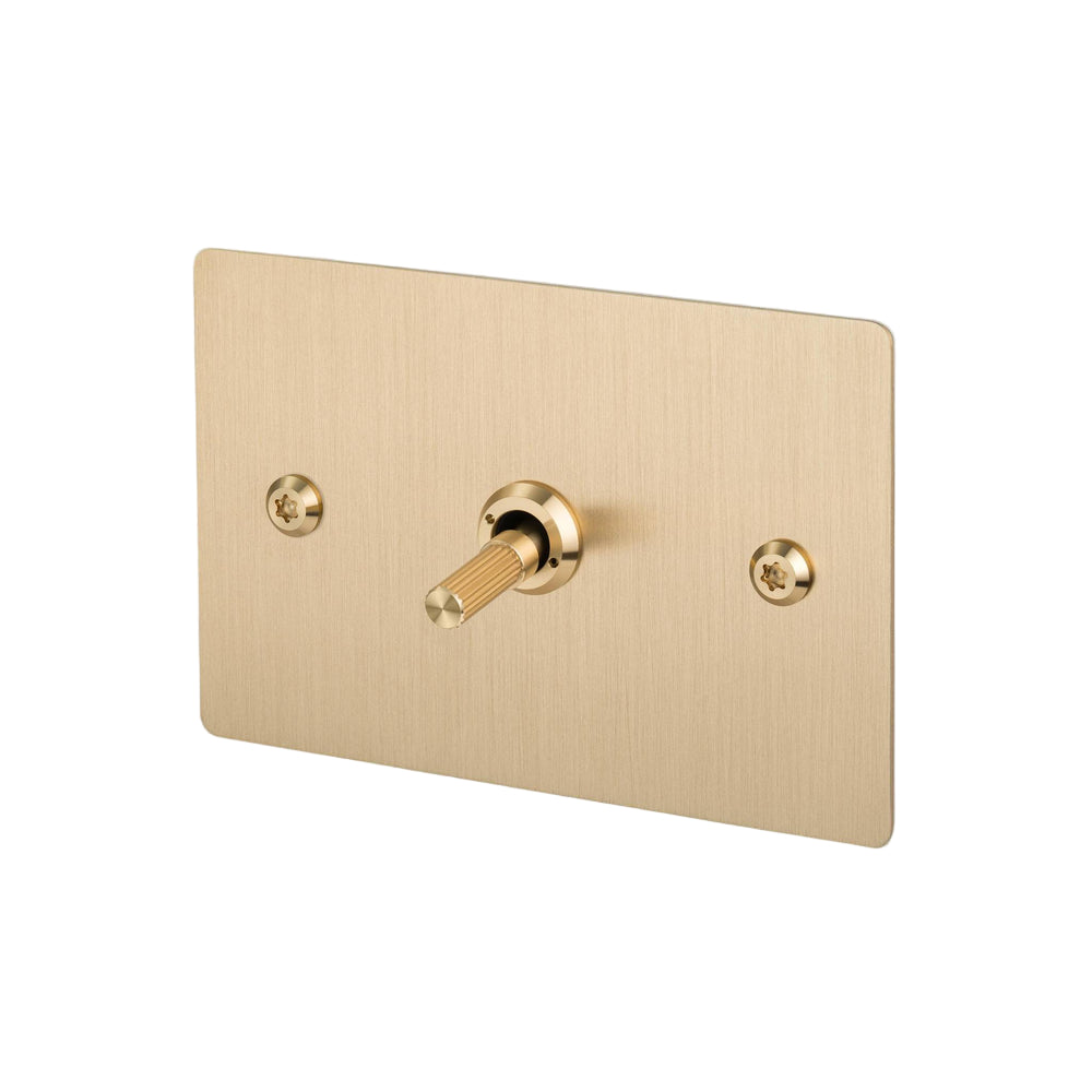 1G Toggle / Horizontal / Retractive / Linear / Brass