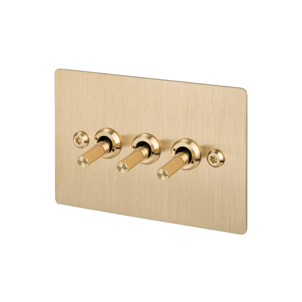 3G Toggle / Horizontal / 2-Way / Linear / Brass