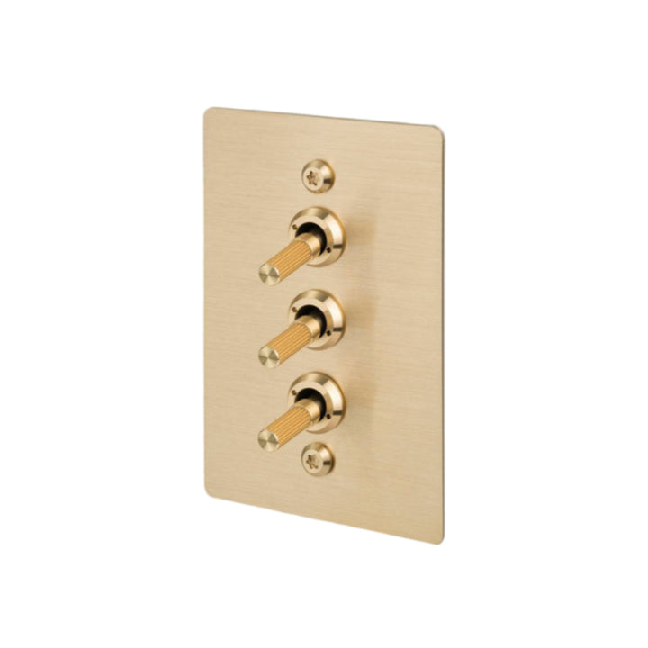 3G Toggle / Vertical / 2-Way / Linear / Brass