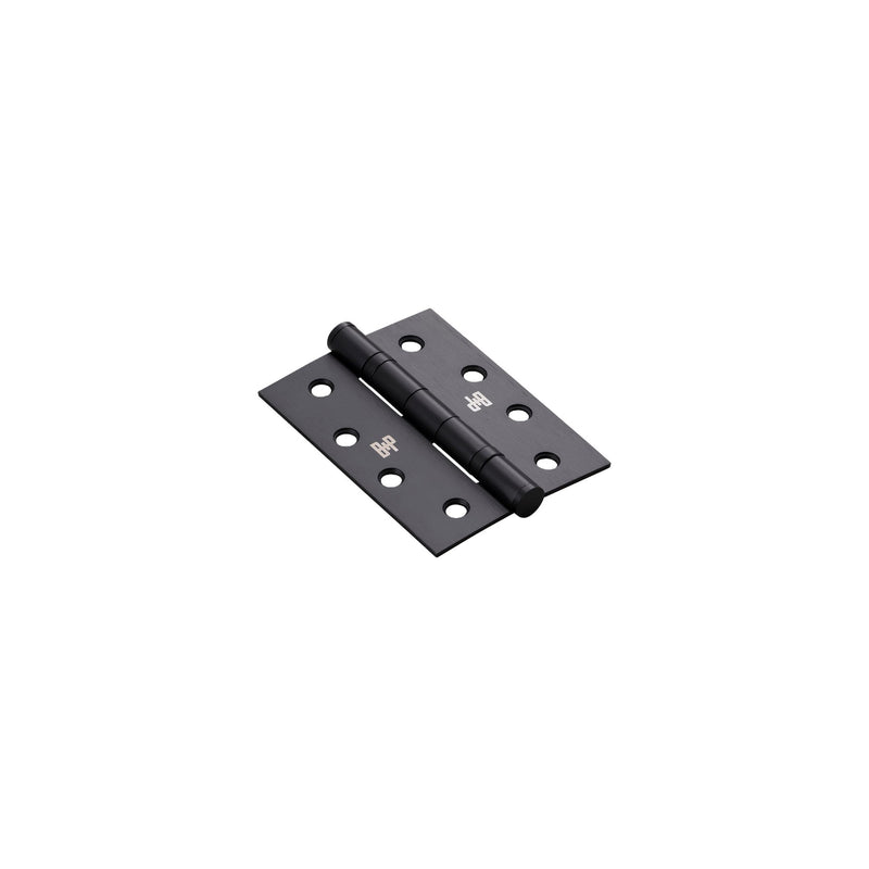 Door Hinge / Fixed Pin / 100mm x 75mm x 2.5mm / Welders Black