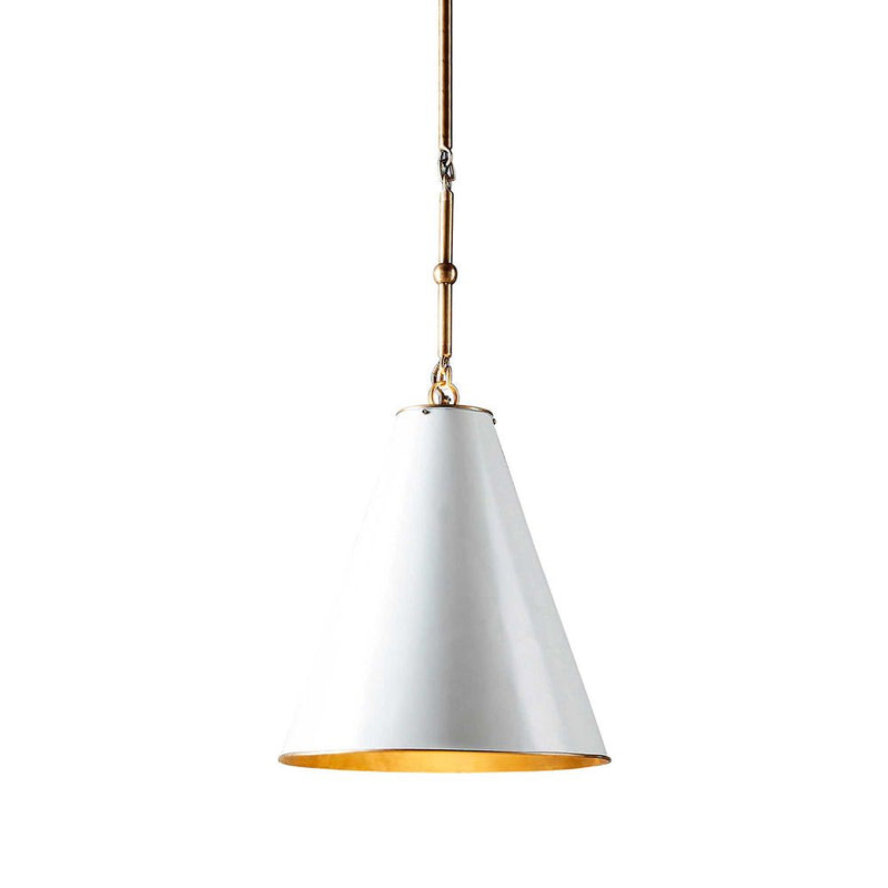 Monte Carlo Pendant Small White & Brass