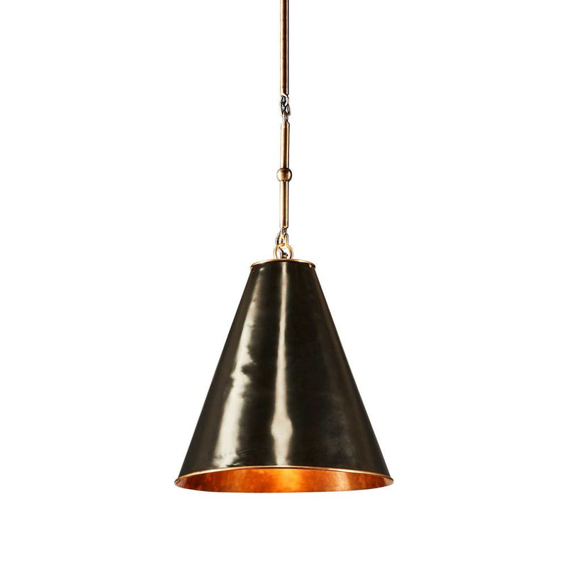 Monte Carlo Pendant Small Black & Brass