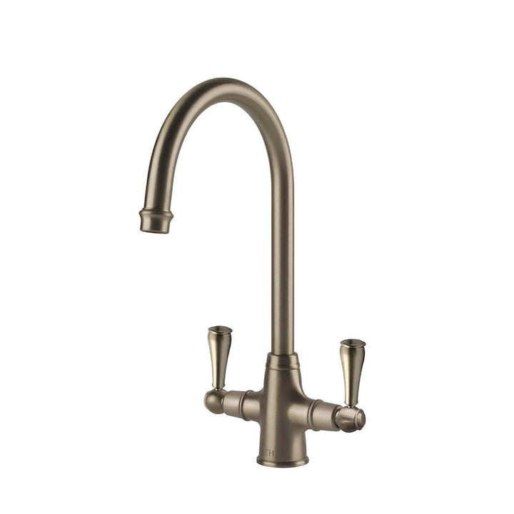Ludlow Double Sink Mixer Brushed Nickel