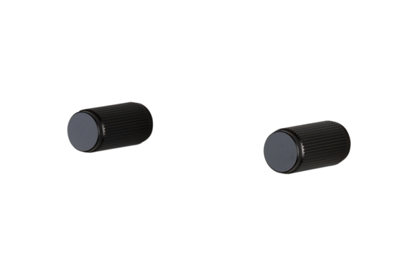 Furniture Knob / Linear / Black - Pair