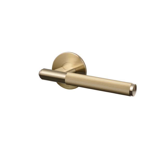 Fixed Door Handle / Single-Sided / Linear / Brass