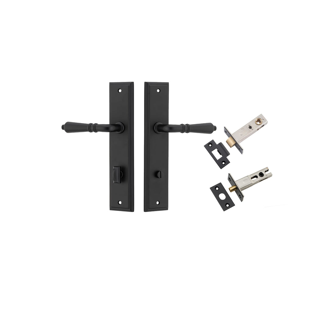 Sarlat Lever Stepped Matt Black Privacy Kit