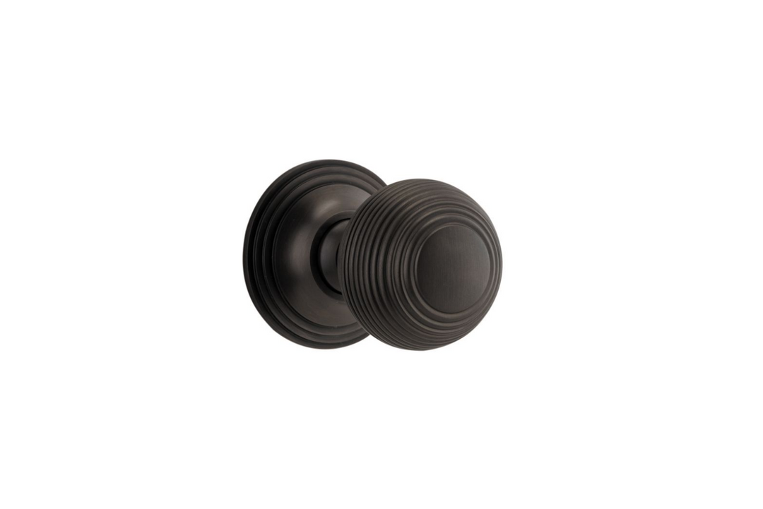 Guildford Knob on Rose Signature Brass