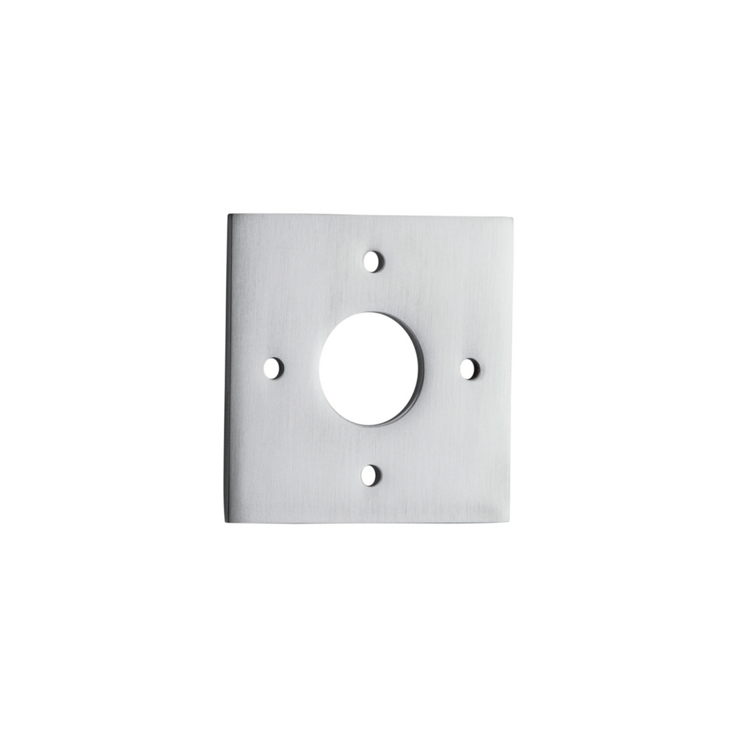 Adaptor Plate (Pair) Square Brushed Chrome