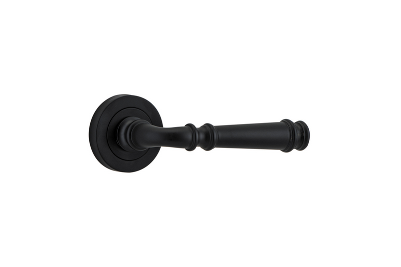 Verona Lever on Rose Matt Black