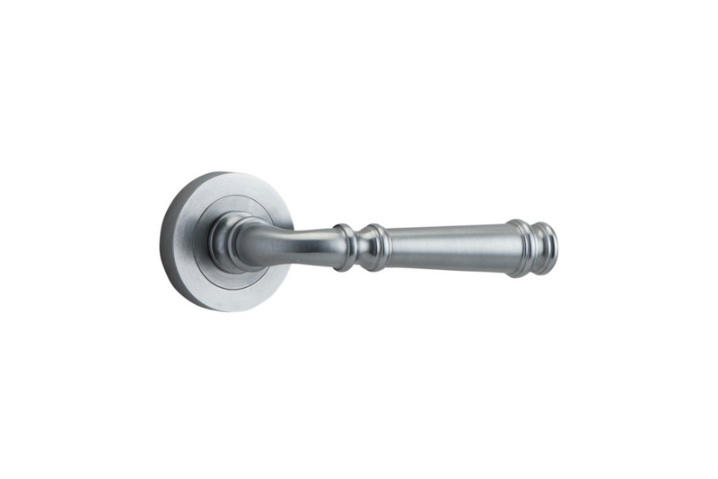 Verona Lever on Rose Brushed Chrome