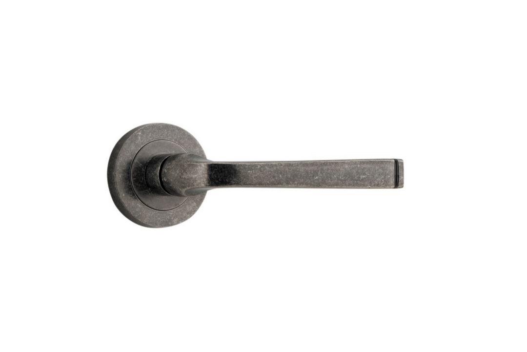Annecy Lever on Rose Distressed Nickel
