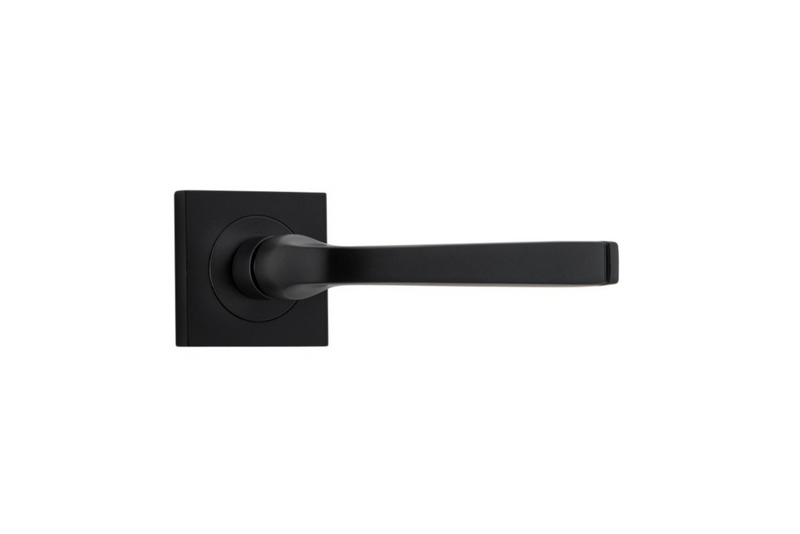 Annecy Lever on Square Rose Matt Black