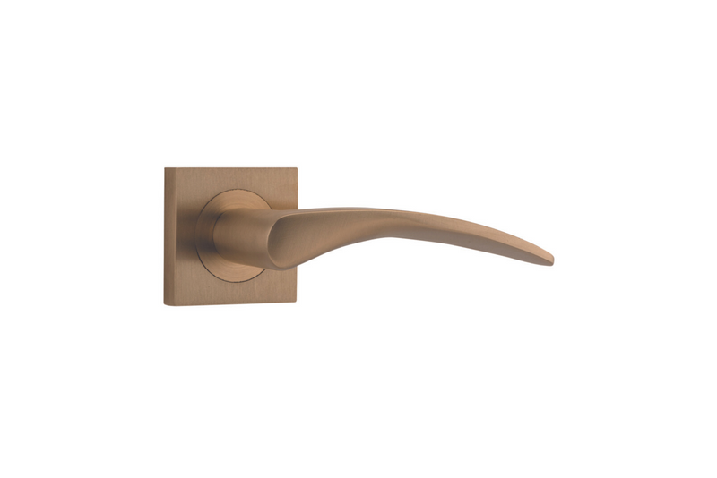 Oxford Lever on Square Rose Brushed Brass