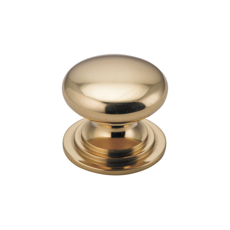 Sarlat Cupboard Knob Polished Brass 38mm