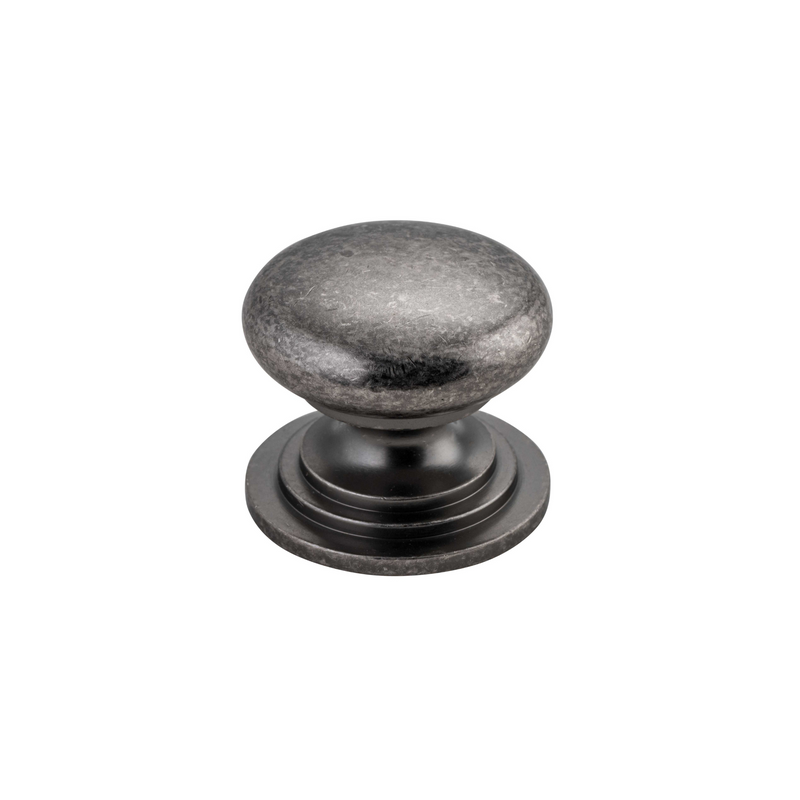 Sarlat Cupboard Knob Distressed Nickel 32mm