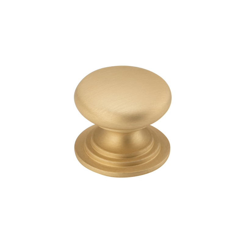 Sarlat Cupboard Knob Brushed Brass 32mm