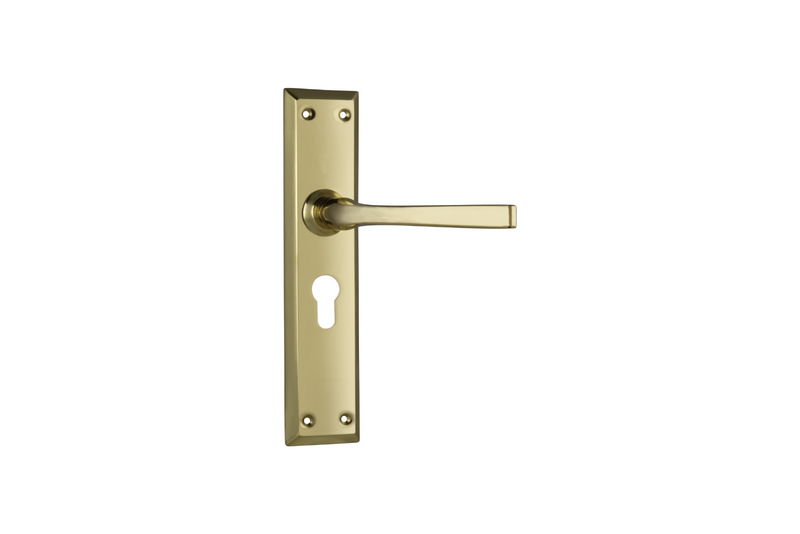 Menton Lever Polished Brass