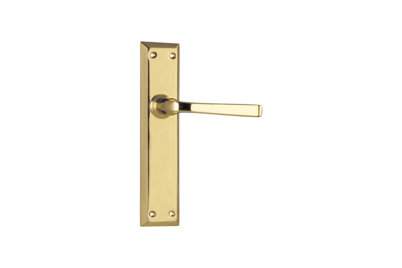 Menton Lever Polished Brass