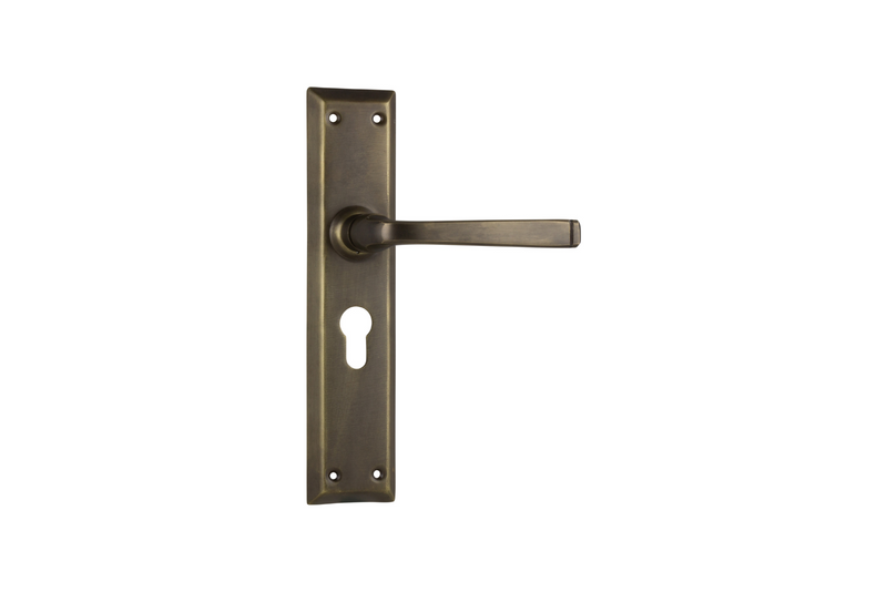 Menton Lever Antique Brass