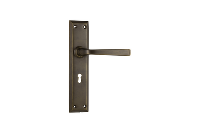 Menton Lever Antique Brass