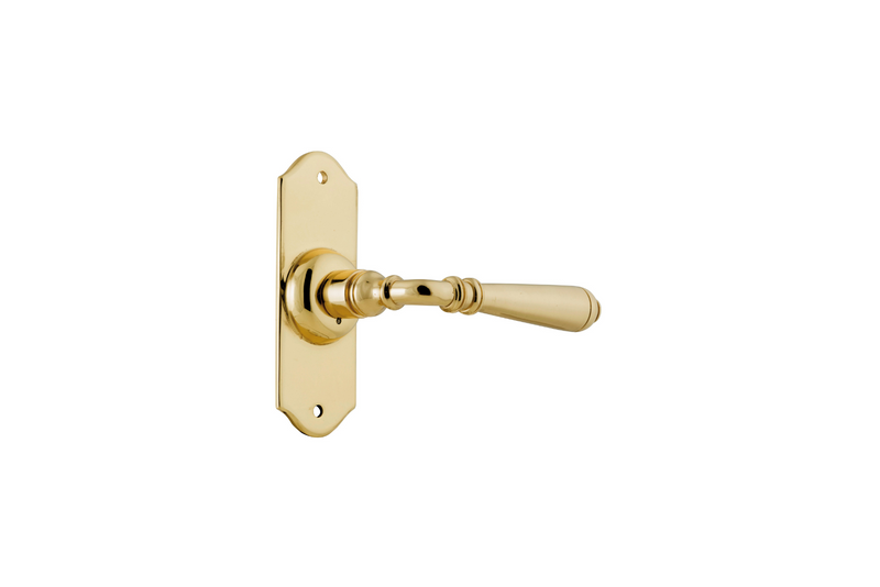 Reims Lever Short Backplate Polished Brass