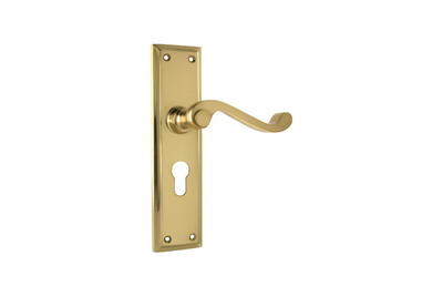 Milton Lever Polished Brass