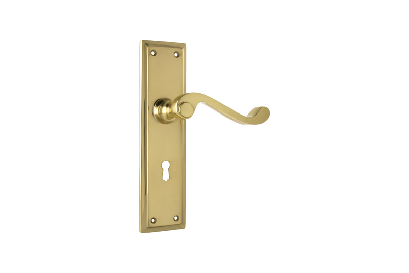 Milton Lever Polished Brass