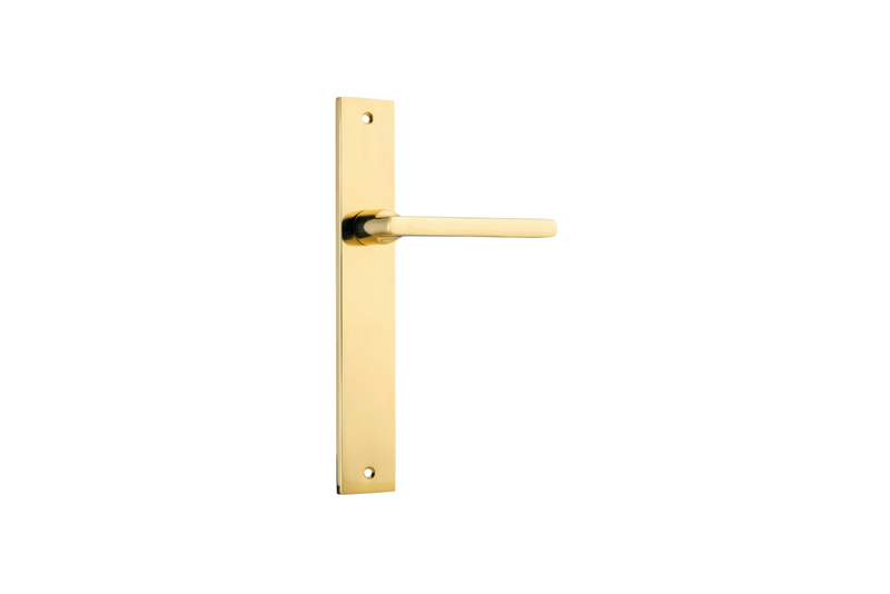 Baltimore Lever Rectangular Polished Brass