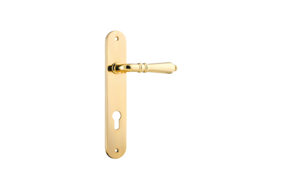 Sarlat Lever Oval Polished Brass