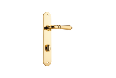 Sarlat Lever Oval Polished Brass