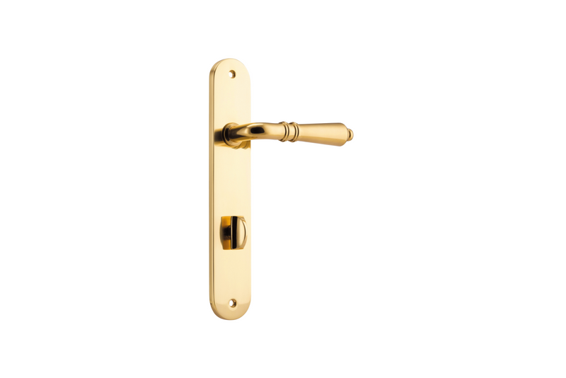 Sarlat Lever Oval Polished Brass